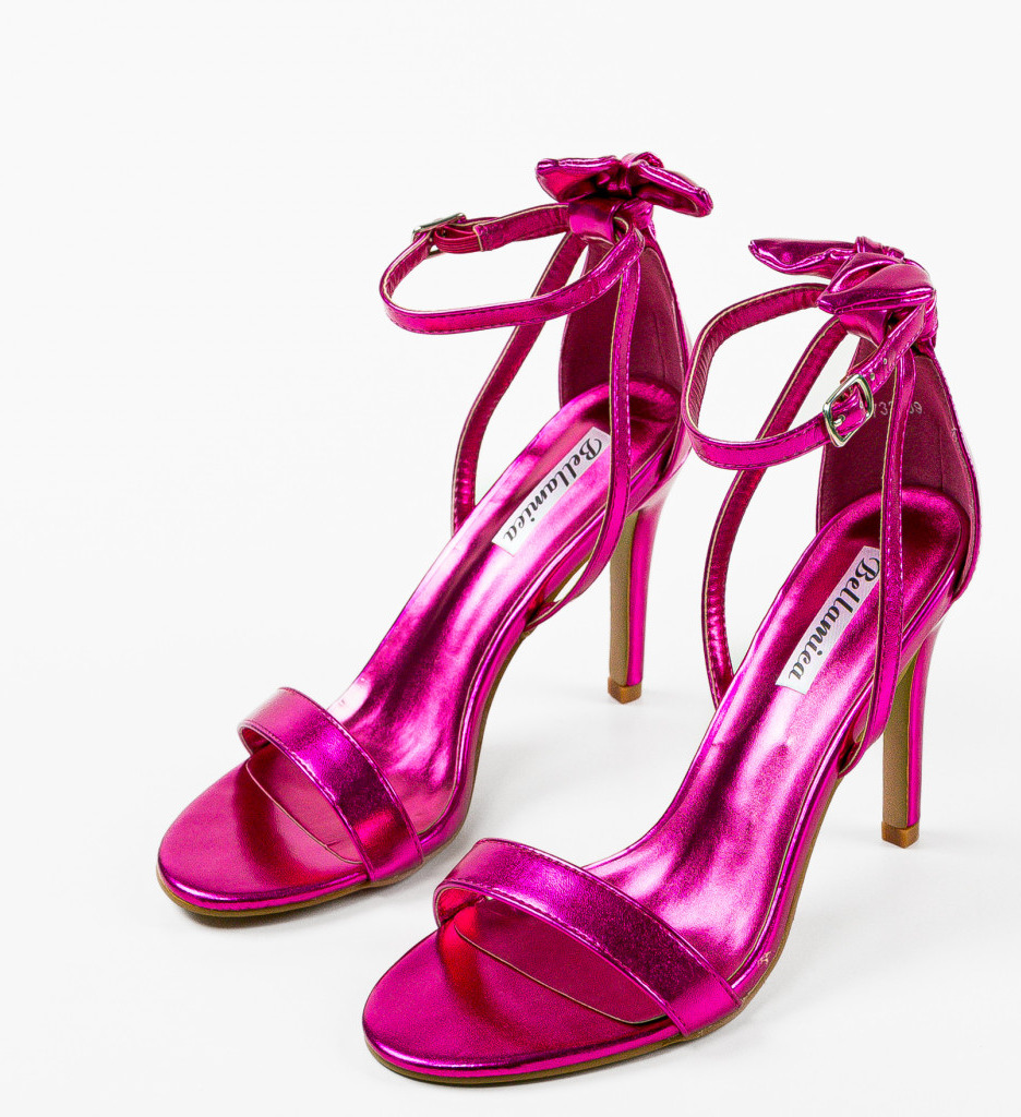 Sandale Toc Tammie Fuchsia | Eleganță și Stil - imagine 5