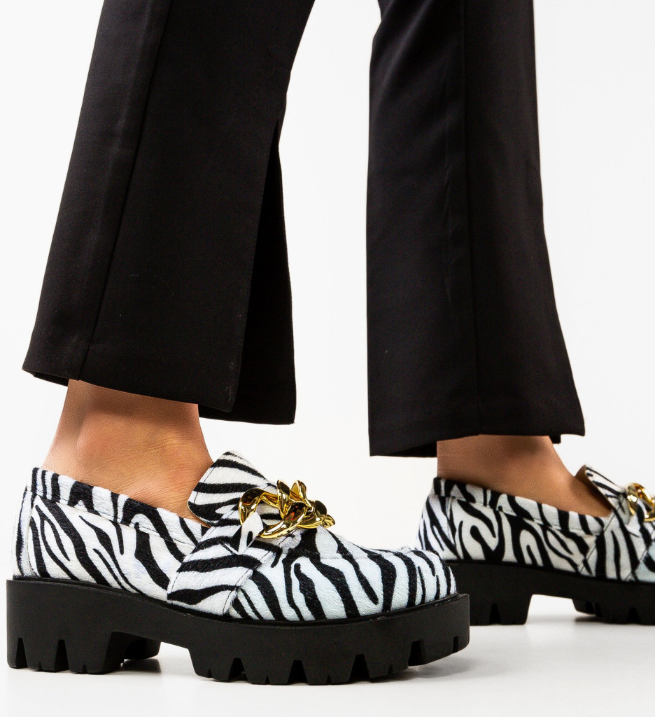 Pantofi Casual Dama Gely Zebra | Stil Unic - imagine 2