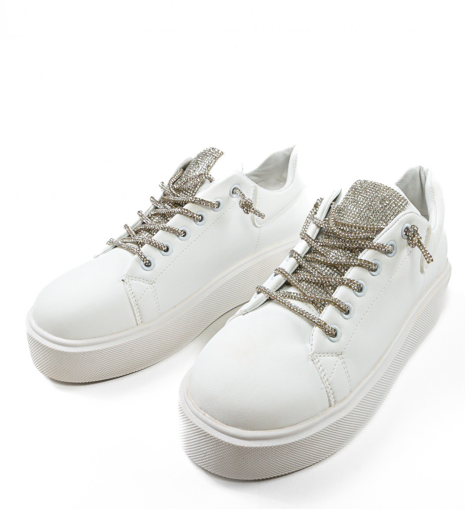 Sneakers Dama Laro Albi | Confort și Stil - imagine 4