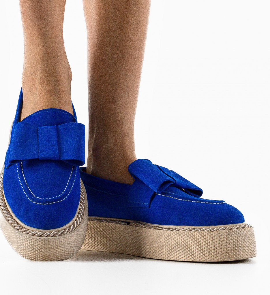 Pantofi Casual Kivu Albastri - Confort și Stil - imagine 3