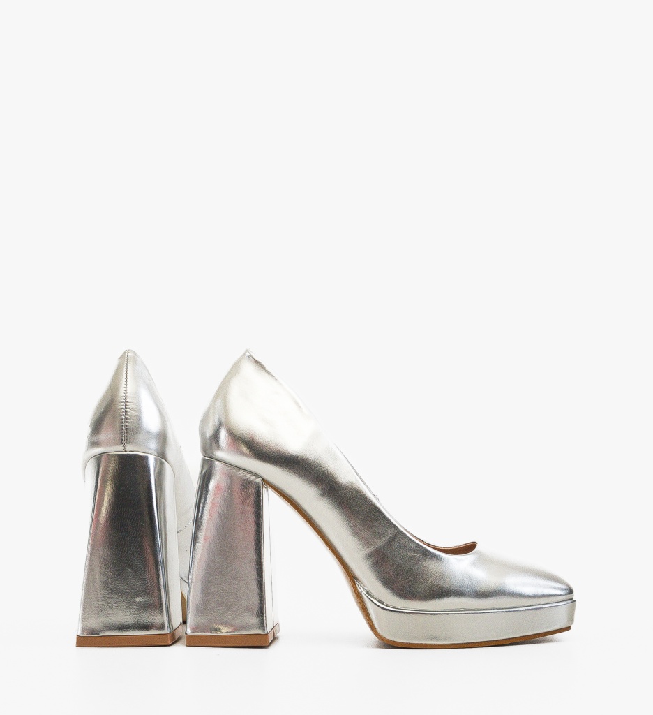 Pantofi Davis Argintii - Stil și Eleganță - imagine 4