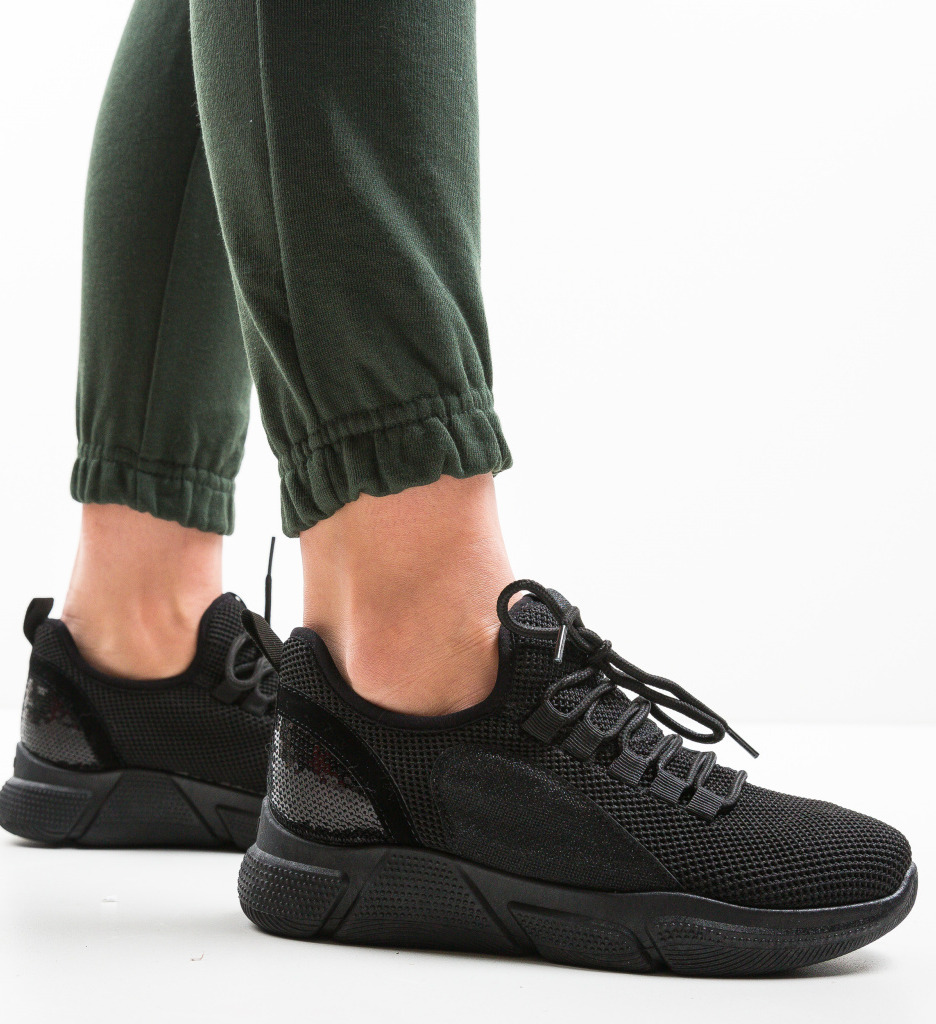 Recrada Pantofi Sport Negri - Confort Zilnic - imagine 2