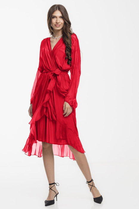 Rochie Eleganta Shopika, Rosie, Stil Spaniol