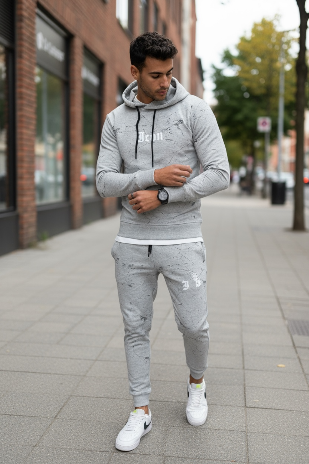 Trening Barbati Slim Fit Gri - Stil si Confort