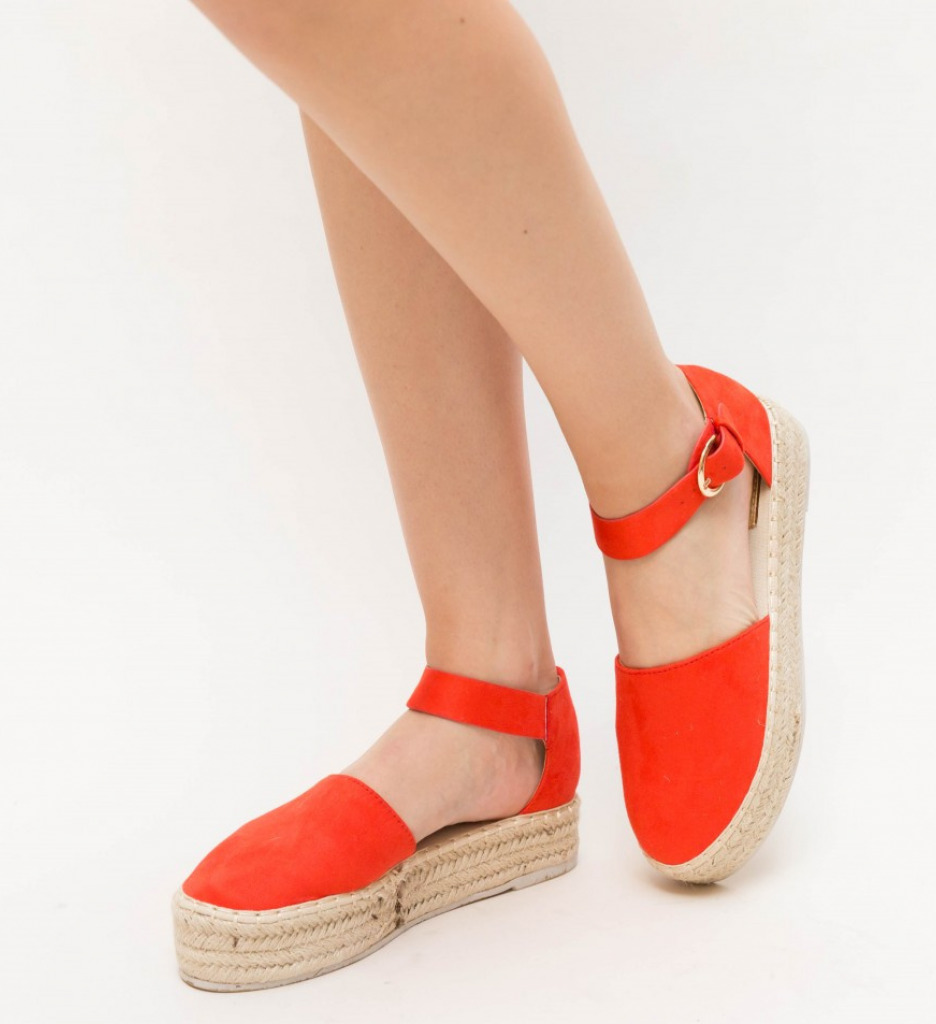 Sandale Dama Pety Rosii Confortabile - imagine 2