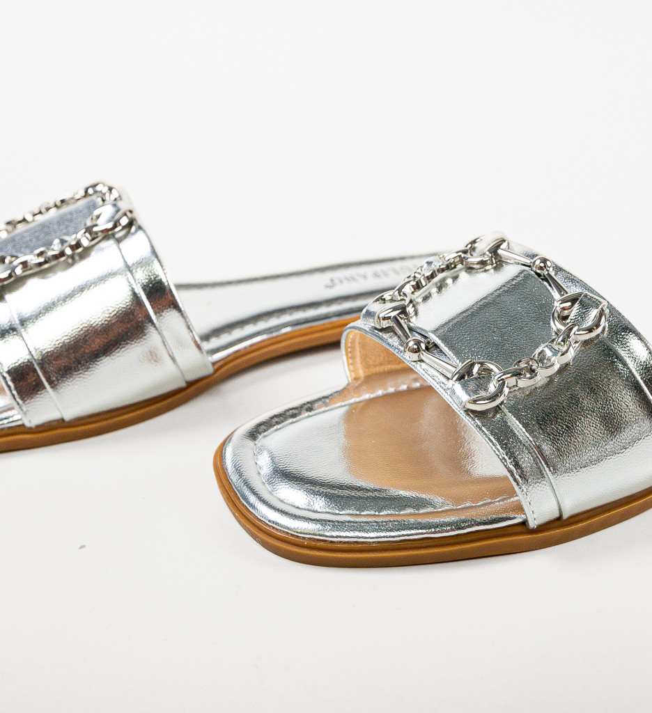 Sandale Benedikt Argintii | Eleganță Asigurată - imagine 7