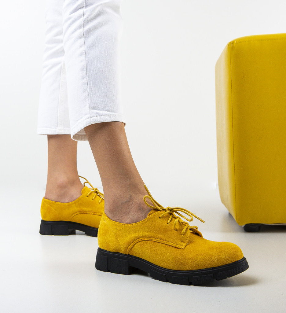 Pantofi Casual Tobi Galbeni - Stil și Confort - imagine 2