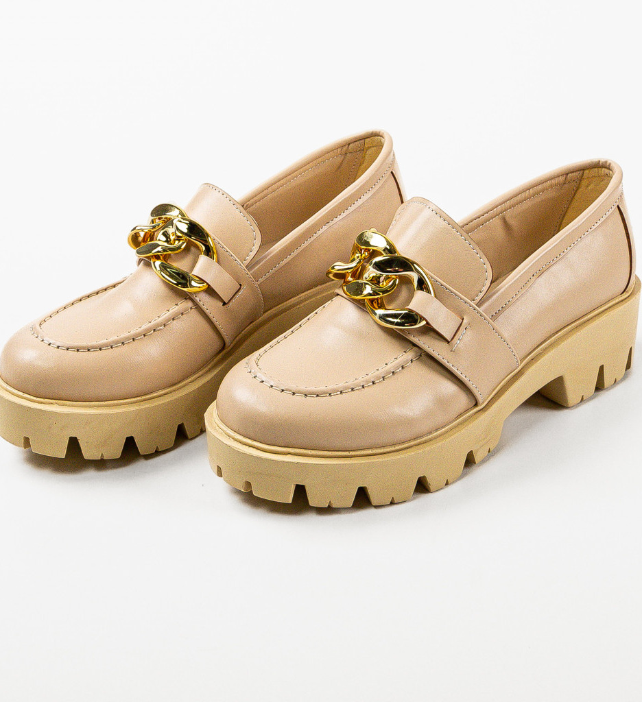Pantofi Dama Gely Bej 2 - Confort și Eleganță Casual