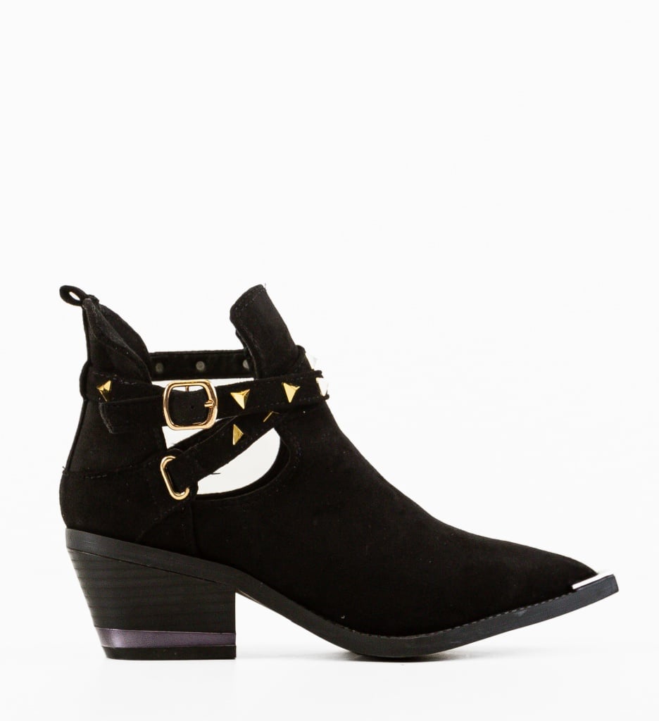 Botine Dama Qamar Negre | Eleganță și Stil - imagine 3