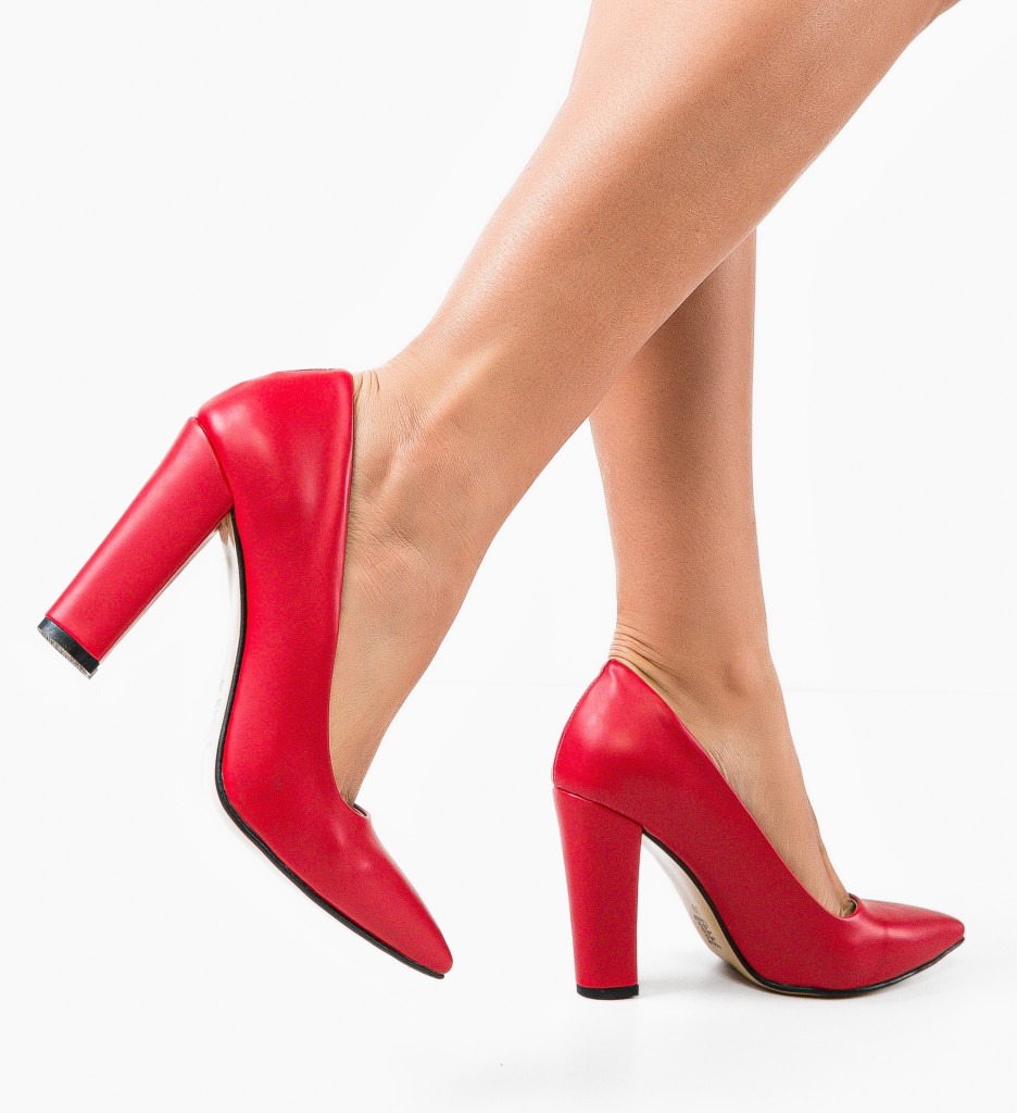 Pantofi Clash Rosii - Eleganță și Stil - imagine 3