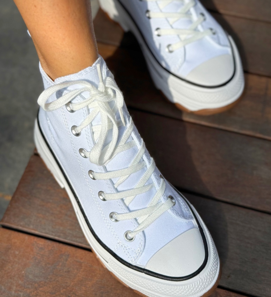 Sneakers Dama Fedaz Albi - Confort și Stil - imagine 4
