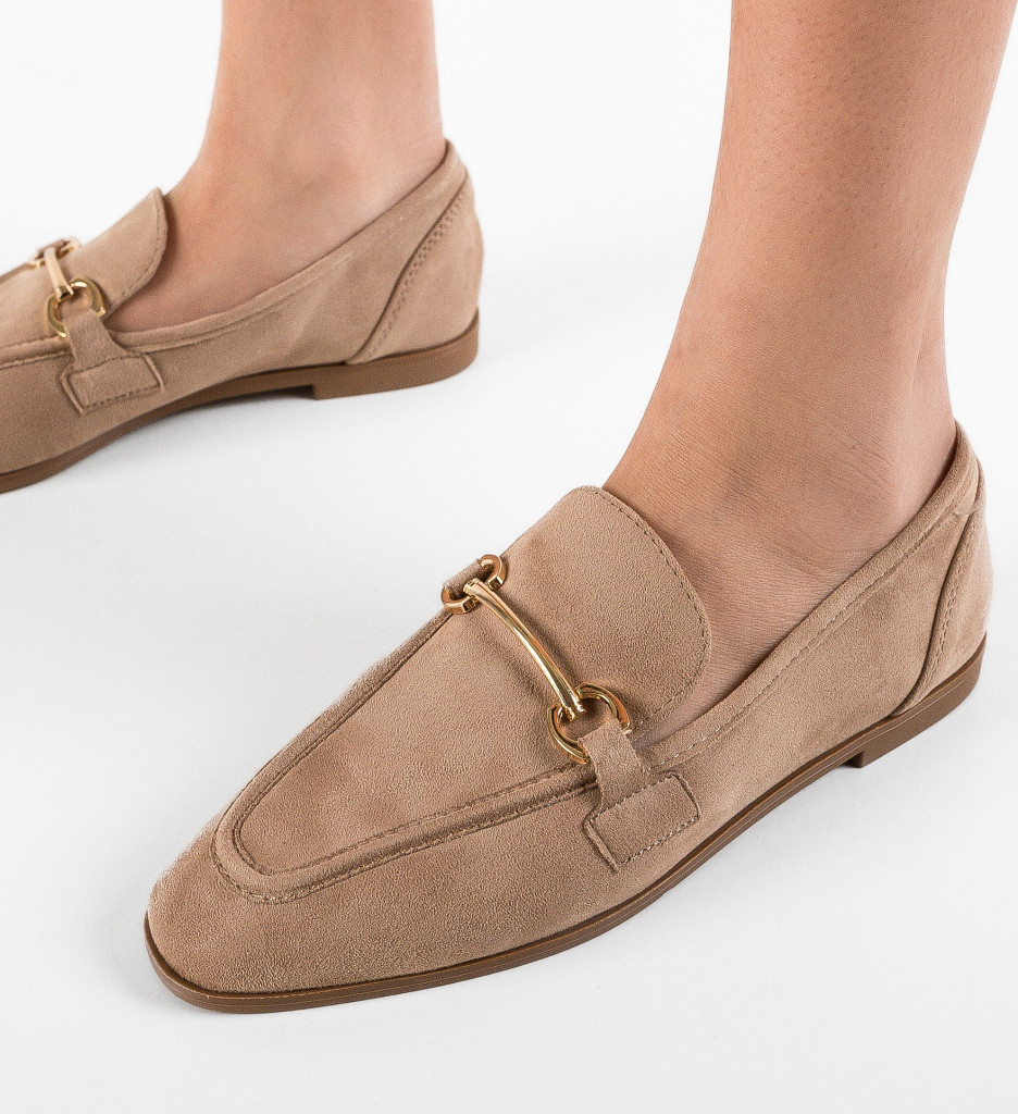 Pantofi Casual Dama Jenet Bej - Confort & Stil - imagine 5