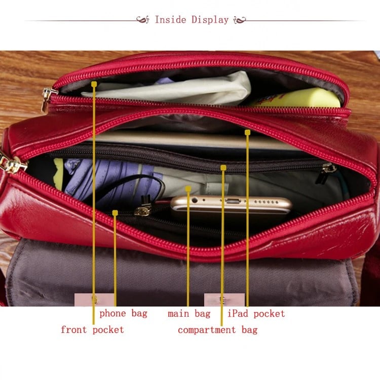 Geanta Dama Piele Naturala Delis Ailana - imagine 3