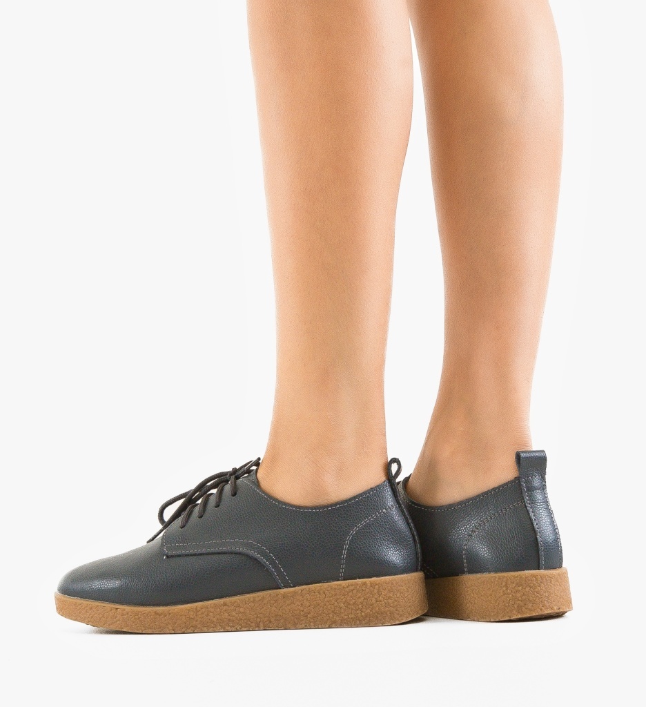 Pantofi Casual Sindre Gri - Confort și Stil - imagine 3