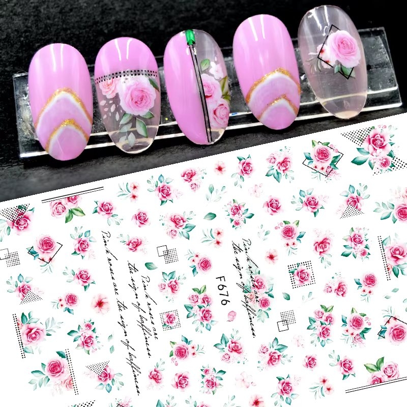 Abtibilduri Unghii Marquise Roz | Nail Art Rapid