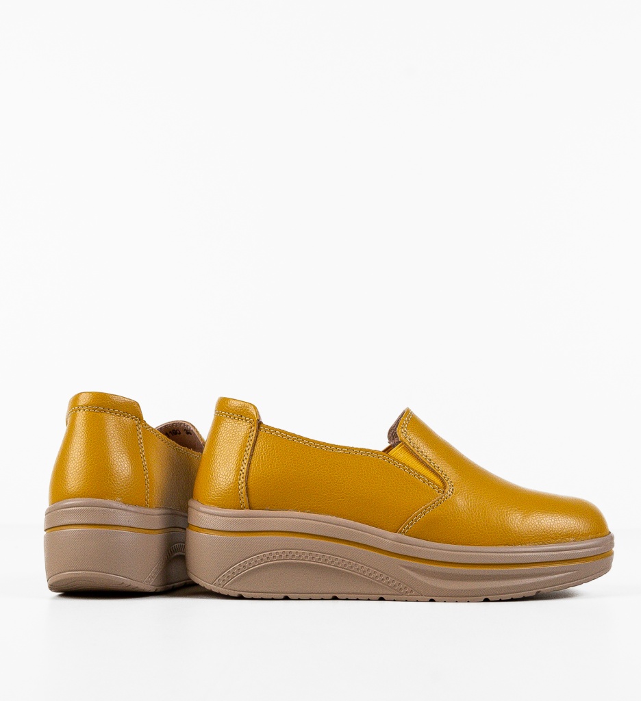 Pantofi Casual Alpino Galbeni - Confort și Stil - imagine 6