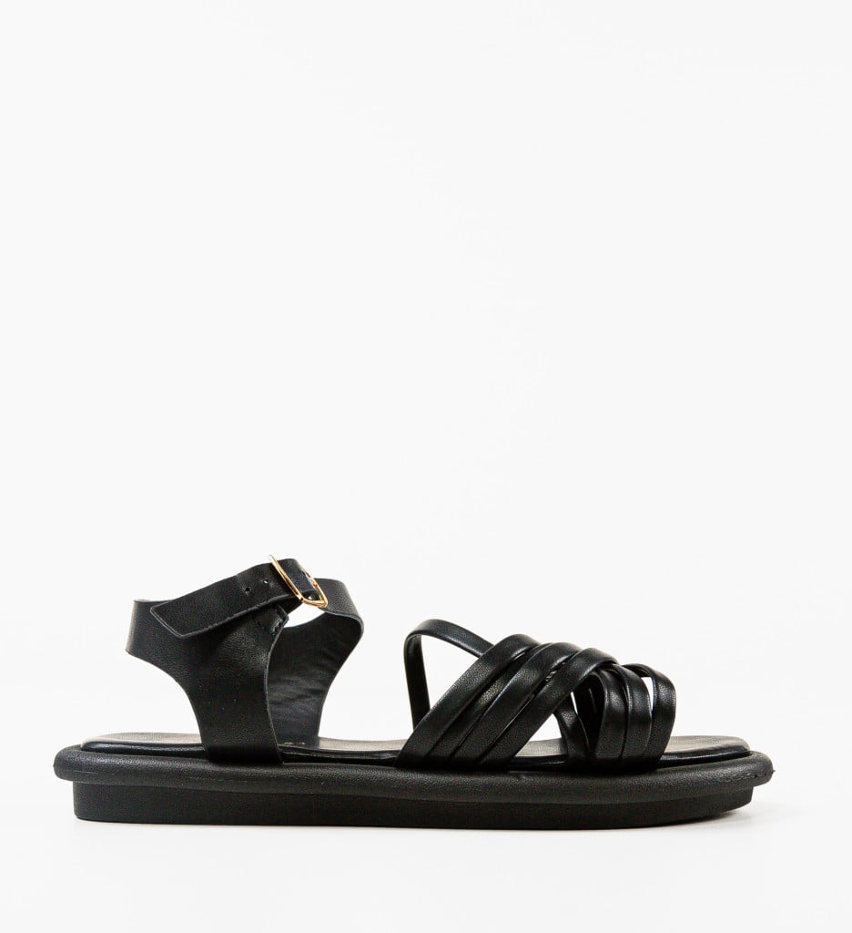 Sandale Dama Cinnamon Negre - Eleganță și Confort - imagine 5