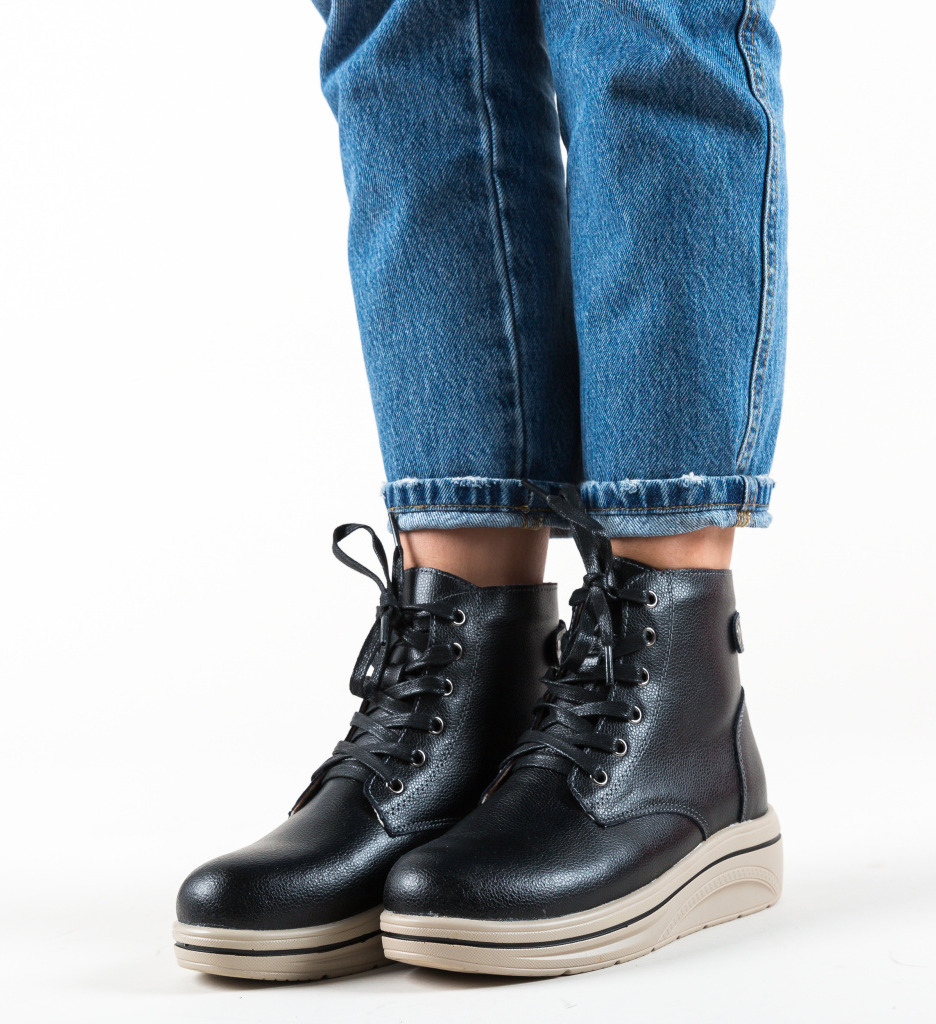 Pantofi Casual Lakiob Negri | Eleganță și Confort - imagine 4