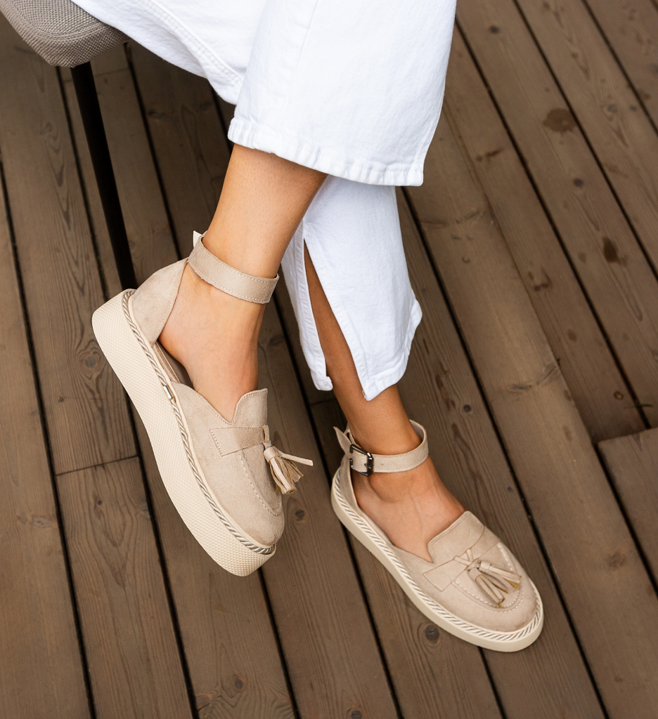 Pantofi Casual Kalin Bej | Confort și Stil - imagine 3