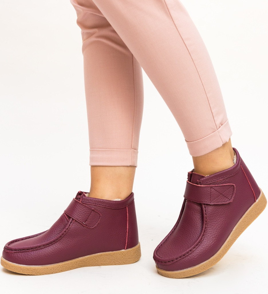 Pantofi Casual Debir Grena - Confort și Stil - imagine 3