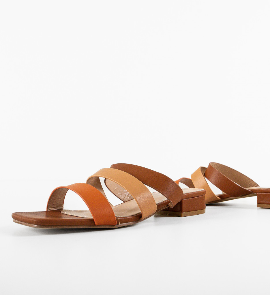 Papuci Dama Thalassa Camel | Confort & Stil - imagine 6