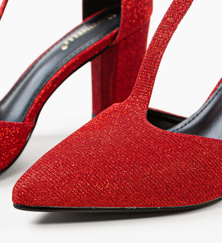 Pantofi Select Grena cu Toc Eleganți - imagine 6