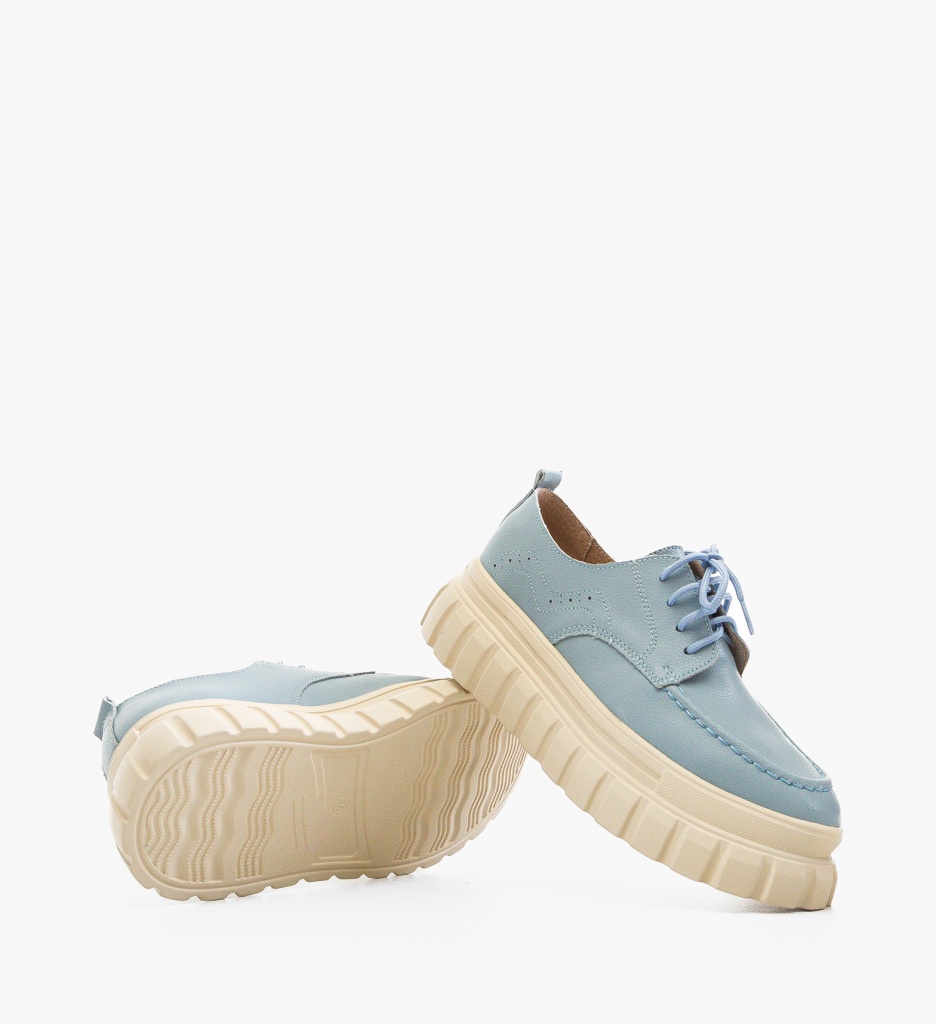 Pantofi Casual Loprem Albastri - Stil Urban - imagine 7