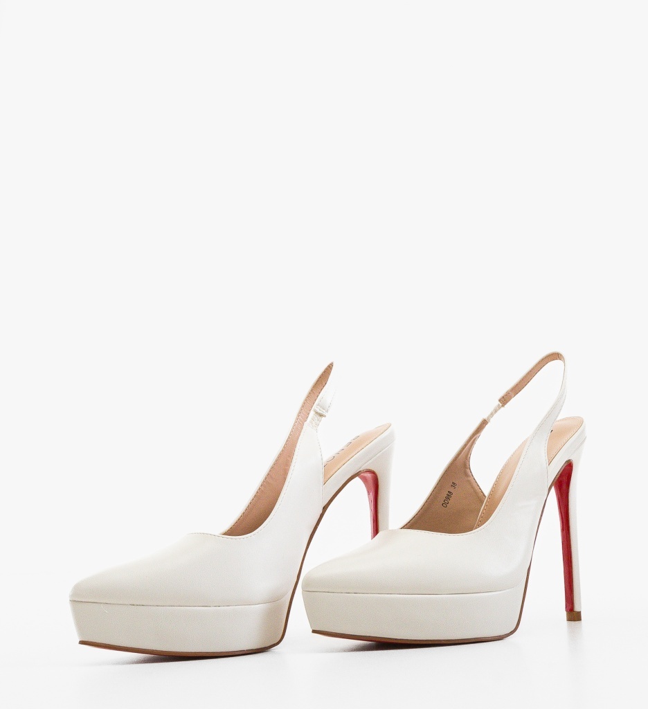 Pantofi Gorene Albi Depurtat - Eleganță și Stil - imagine 6