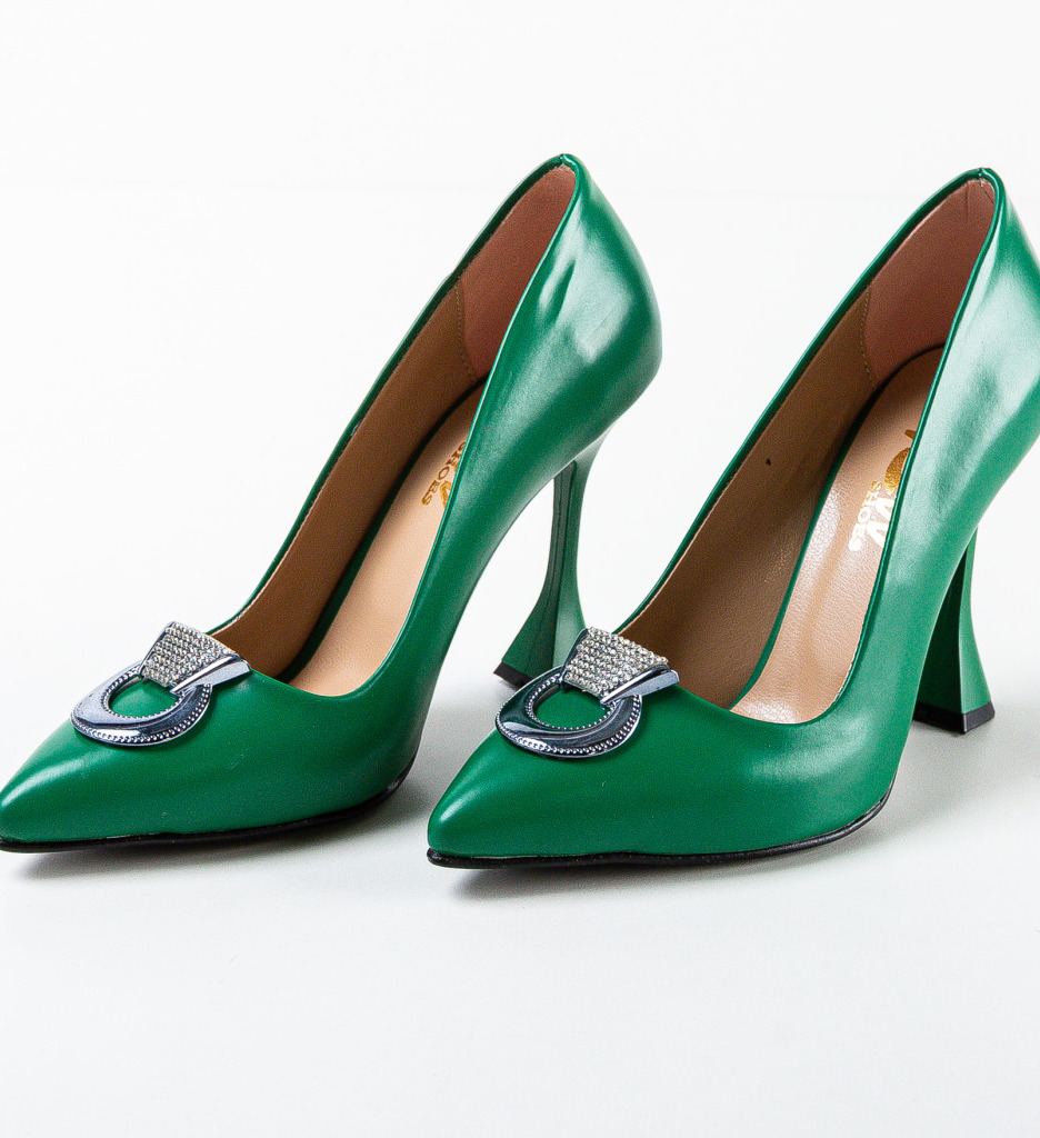 Pantofi dama Provok Verde 2 | Stil și Eleganță - imagine 6