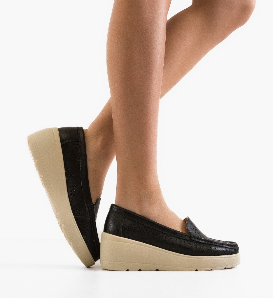 Platforme Myzy Negre - Confort și Stil Casual