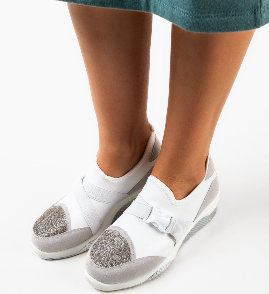 Sneakers Dama Tensive Albi | Stil și Confort - imagine 3