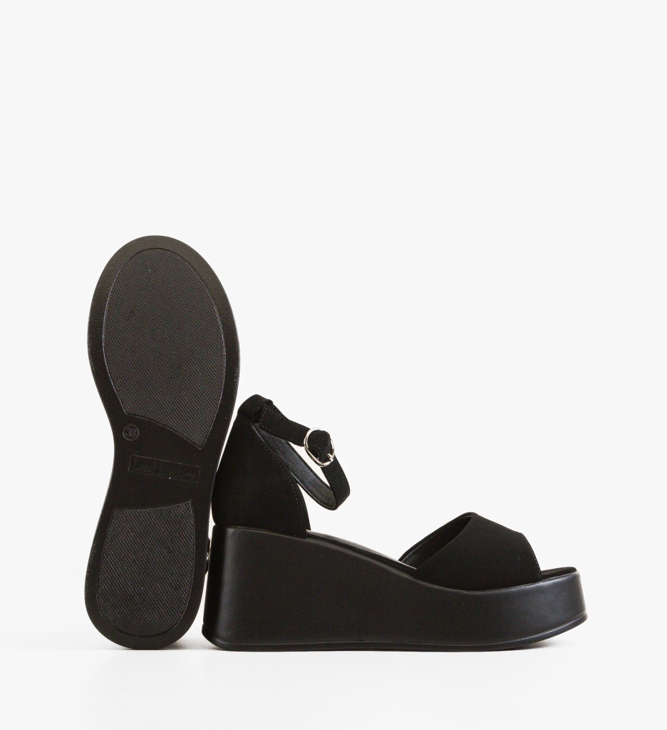 Platforme Dama Vaska Negre - Confort & Stil - imagine 4