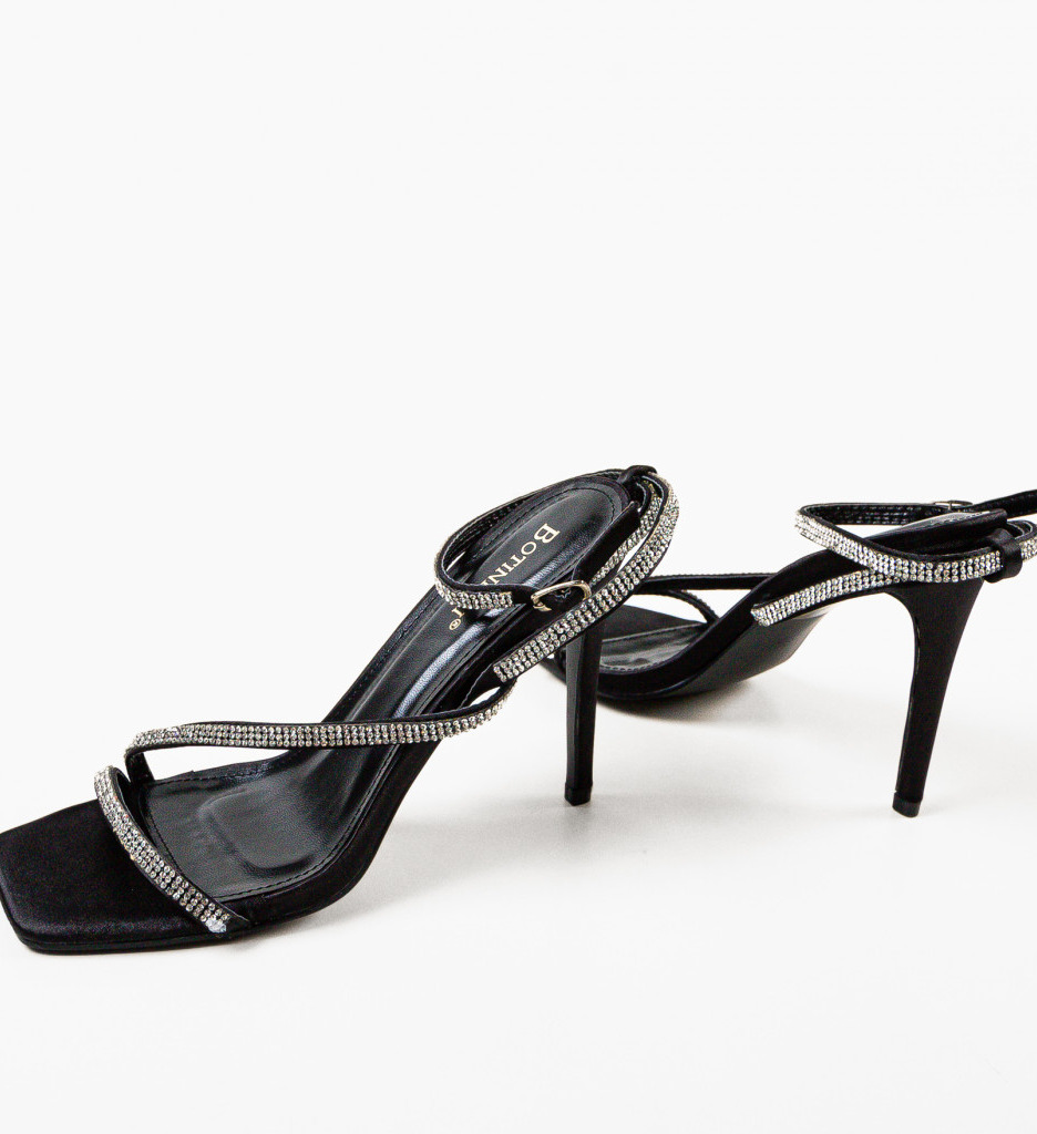 Sandale cu Toc Neyman Negre | Eleganță Maximă - imagine 7
