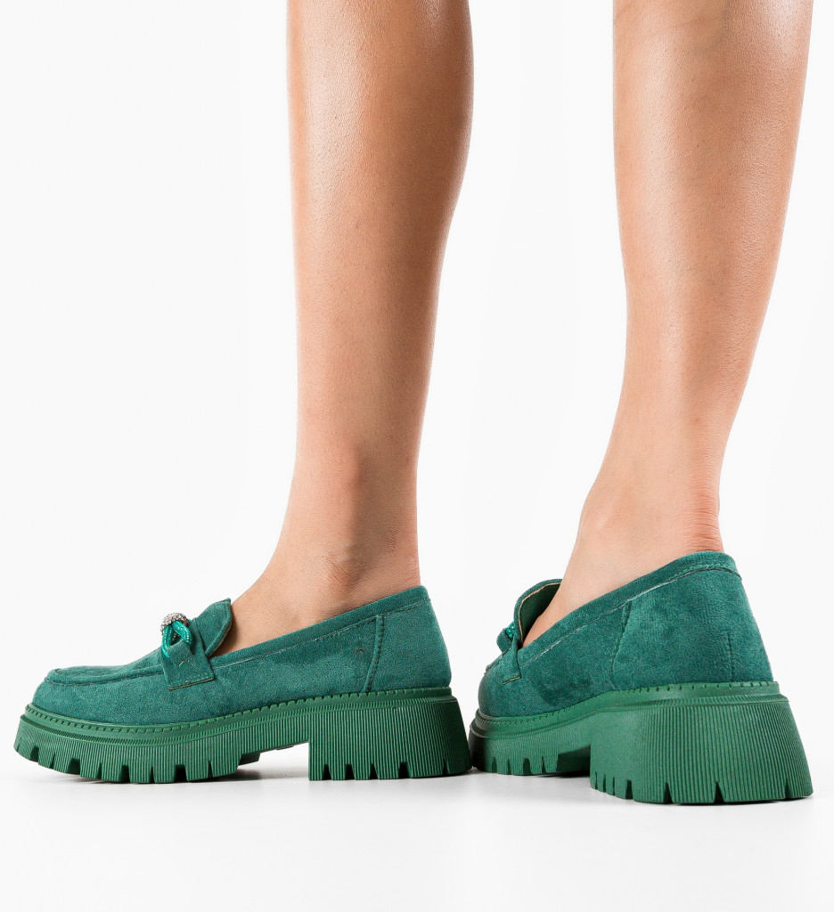 Pantofi Casual Dama Bovra Verzi - Confort și Stil - imagine 4