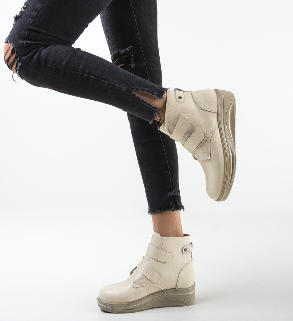 Pantofi Casual Jabal Bej | Confort & Stil - imagine 2