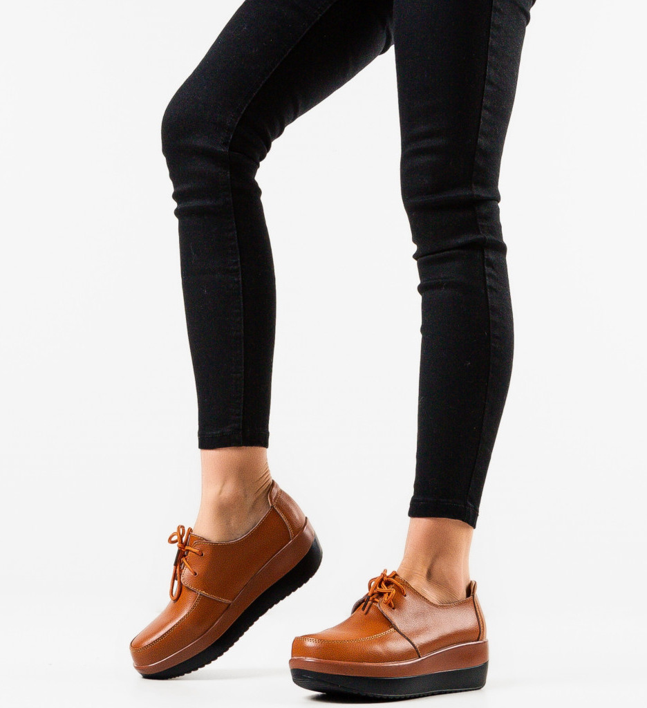Pantofi Casual Camel | Confort & Stil Zilnic - imagine 3