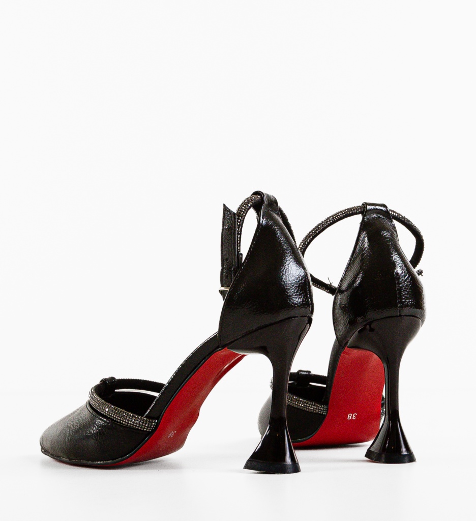 Pantofi cu Toc Varn Negri | Eleganță Modernă - imagine 7