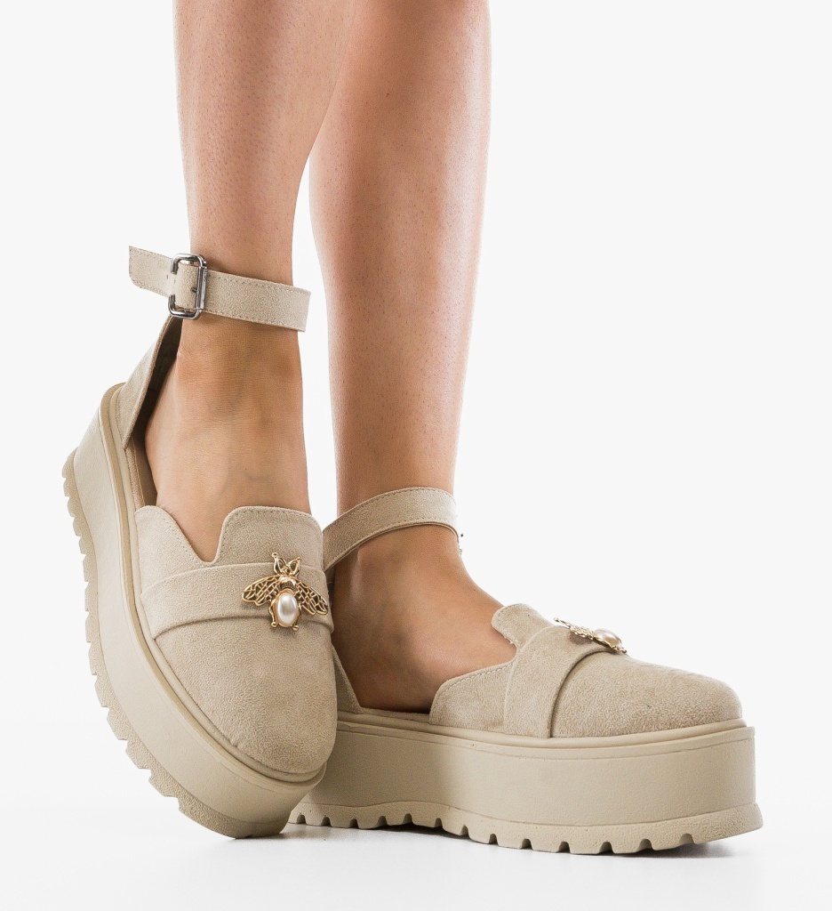 Pantofi Casual Bynna Bej - Confort și Stil - imagine 4