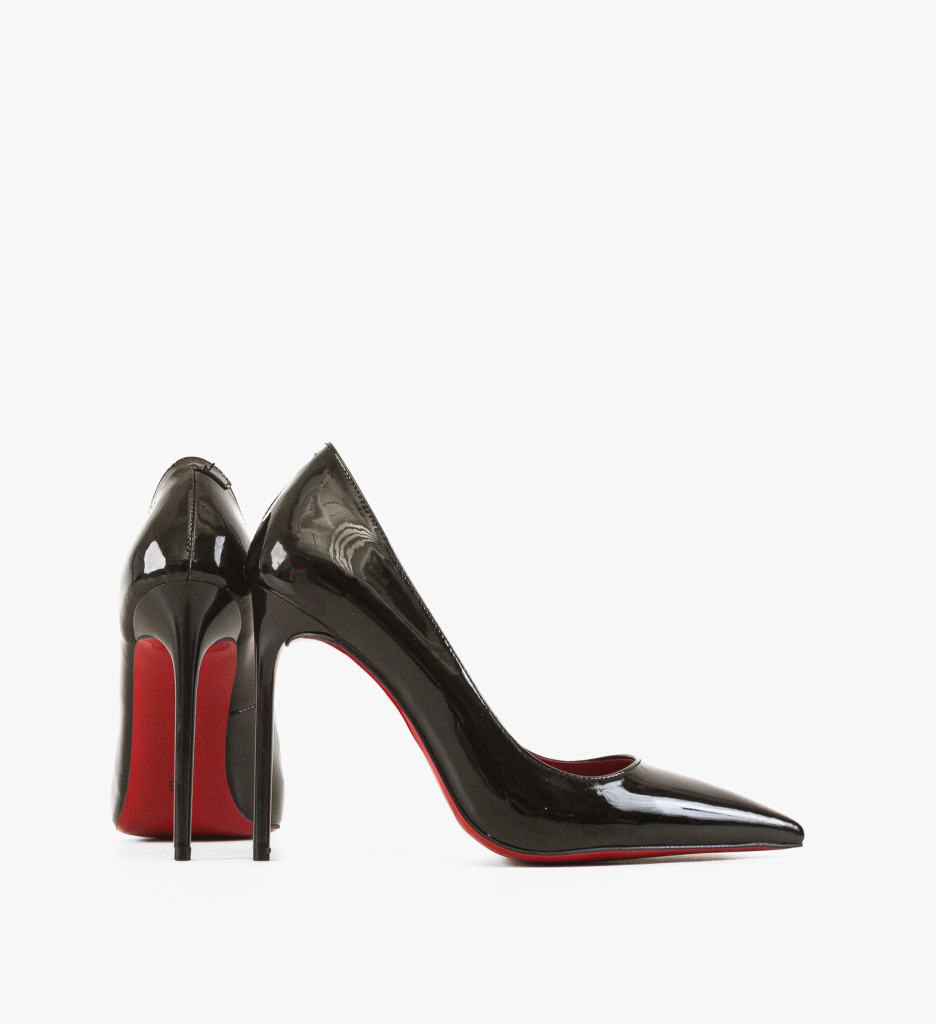 Pantofi Dama Negri Eleganți cu Toc Butyn - imagine 6