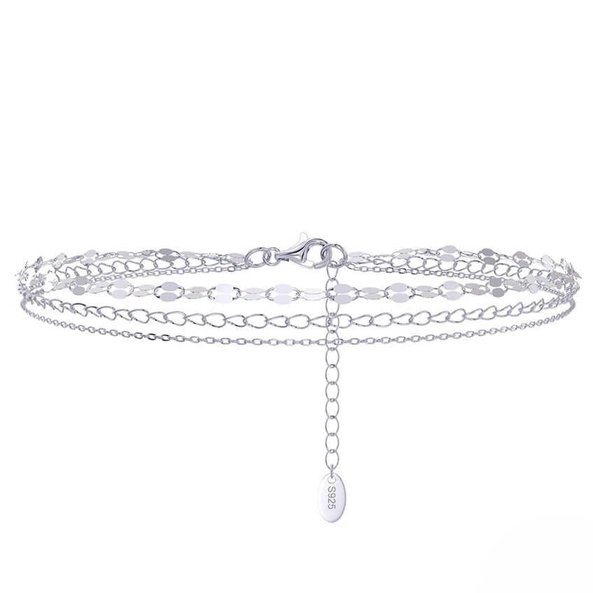 Brățară gleznă argint 925 Delis | Design elegant