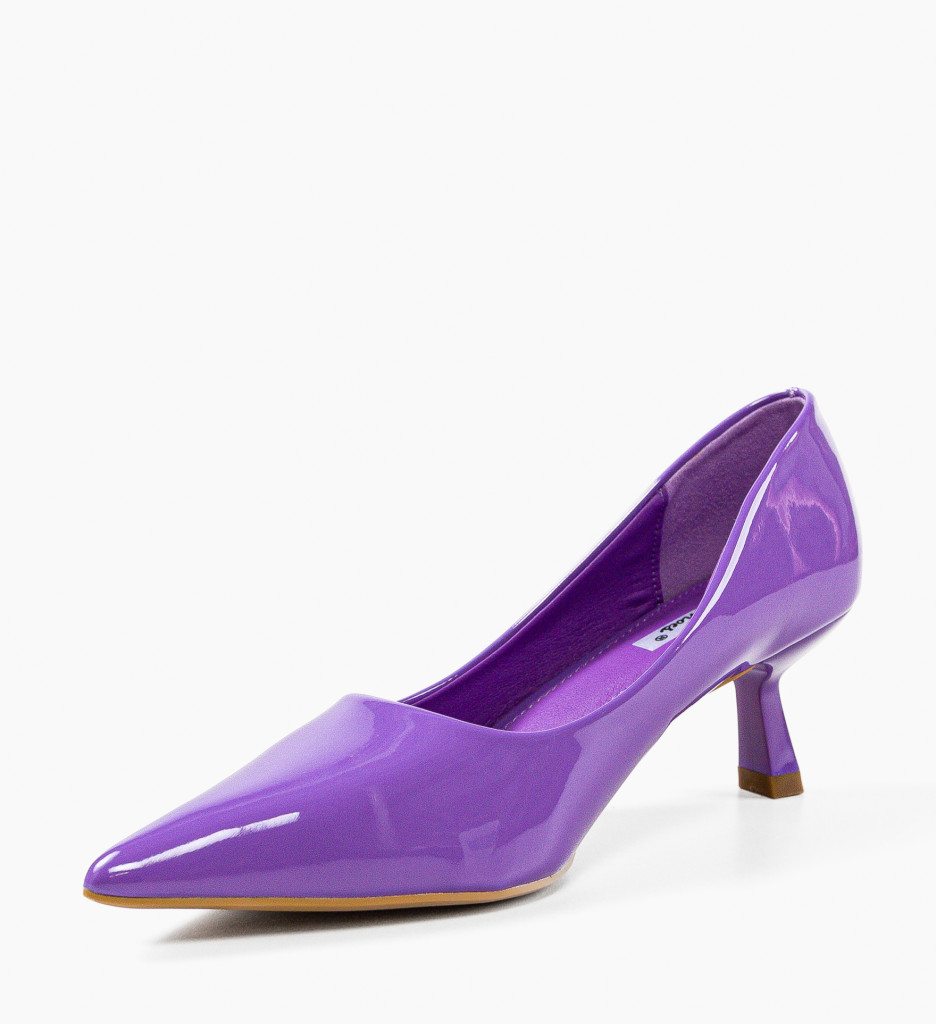 Pantofi cu Toc Lenn Mov | Eleganță Pură - imagine 3