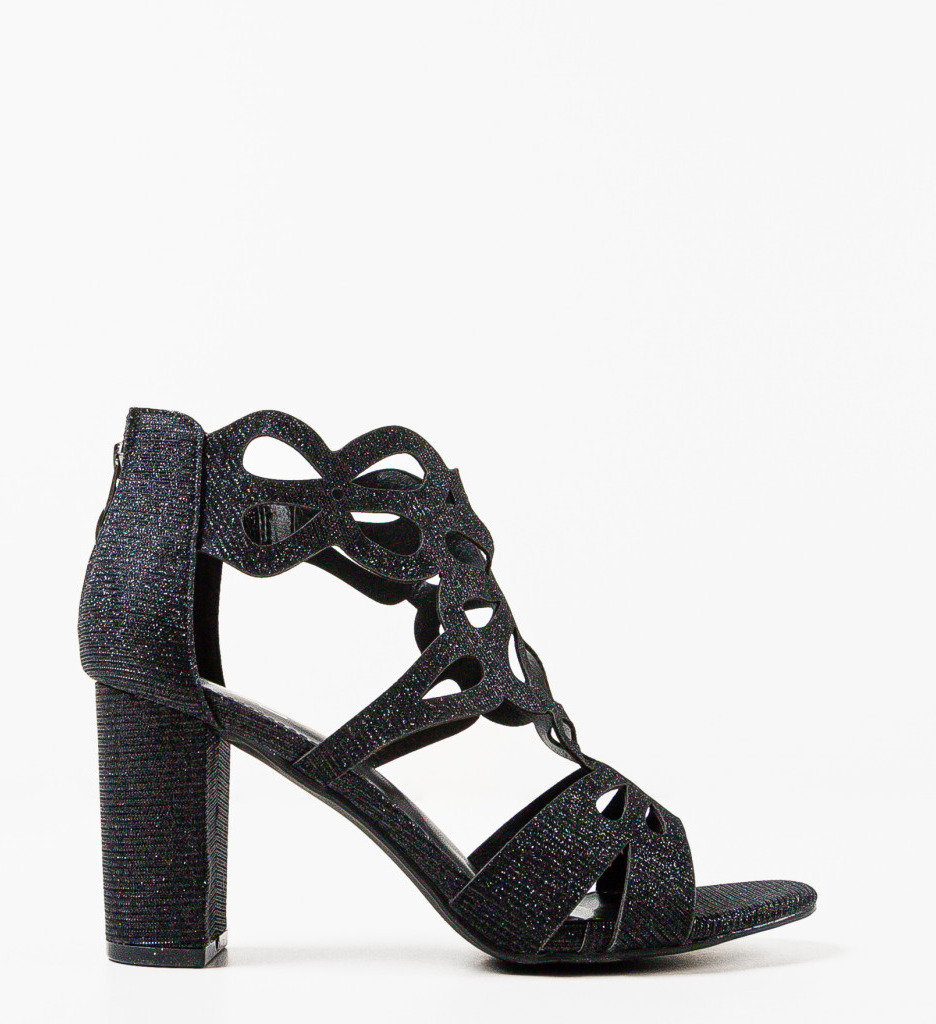 Sandale Dama Minos Negre 2 - Eleganță și Stil - imagine 4