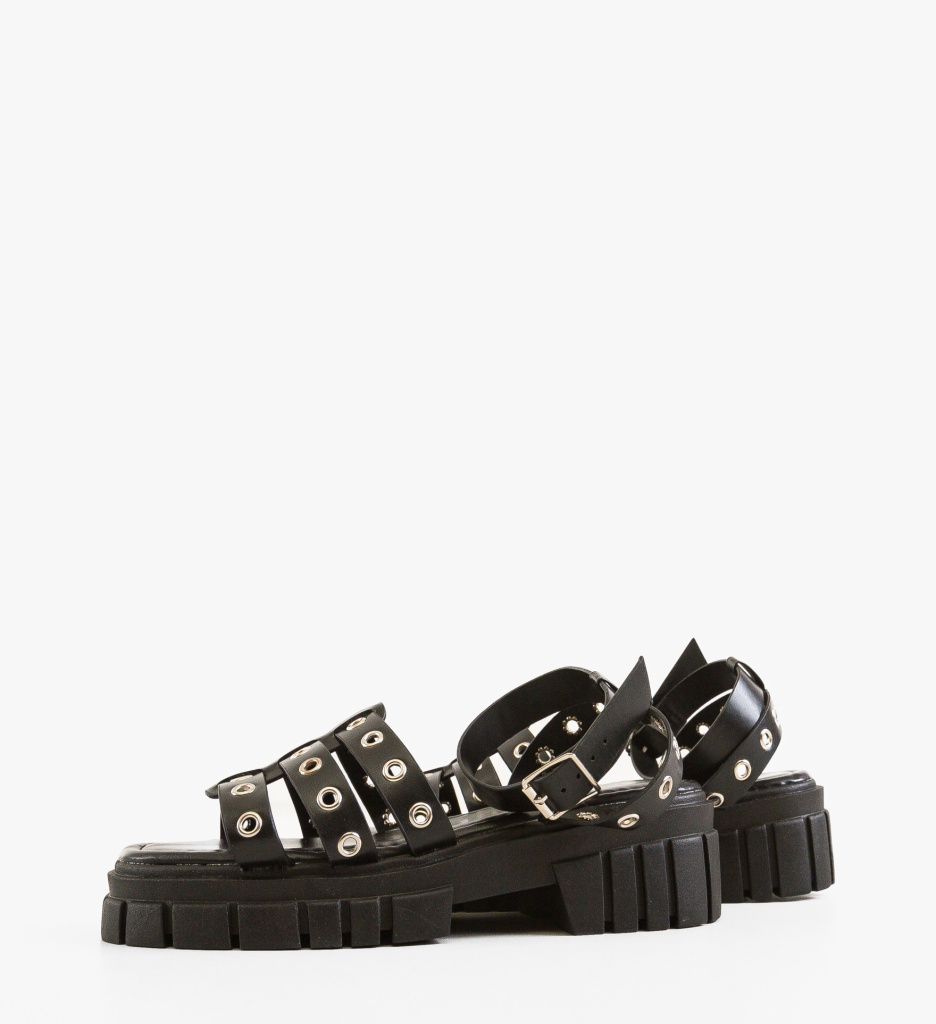 Sandale Dama Bruce Negre | Eleganță și Confort - imagine 4