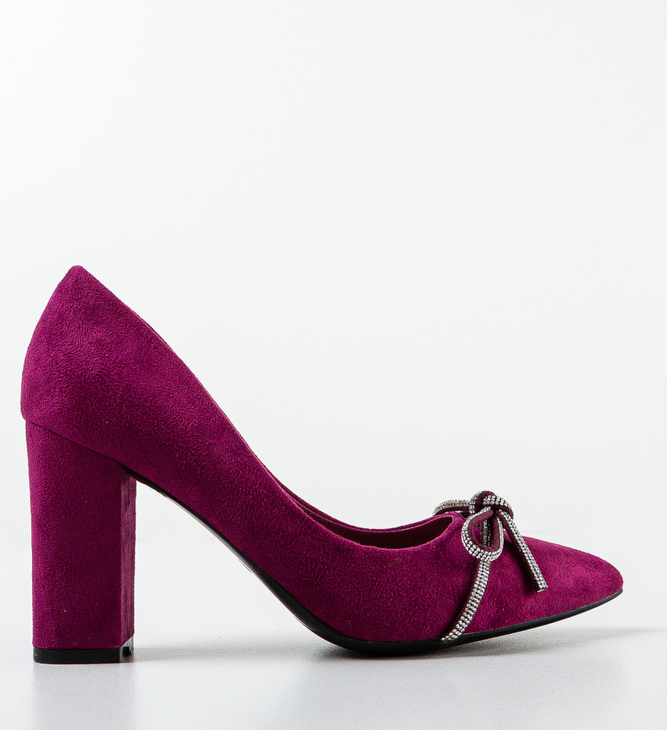 Pantofi cu Toc Nieve Mov - Eleganță Asigurată - imagine 4
