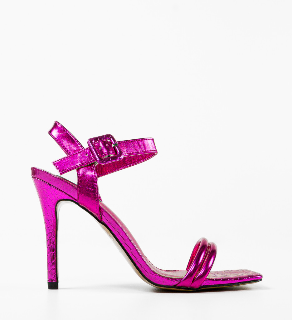 Sandale cu toc Alecia Fuchsia | Eleganță și Stil