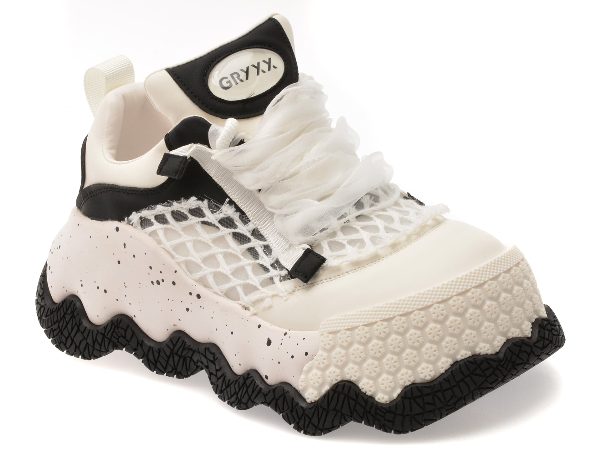 Pantofi Sport GRYXX Alb-Negru - Confort & Stil