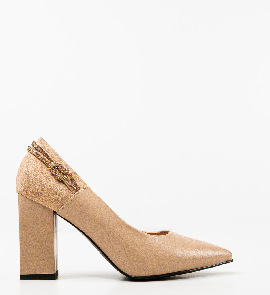 Pantofi Dama Gergina Nude - Eleganță și Confort - imagine 4