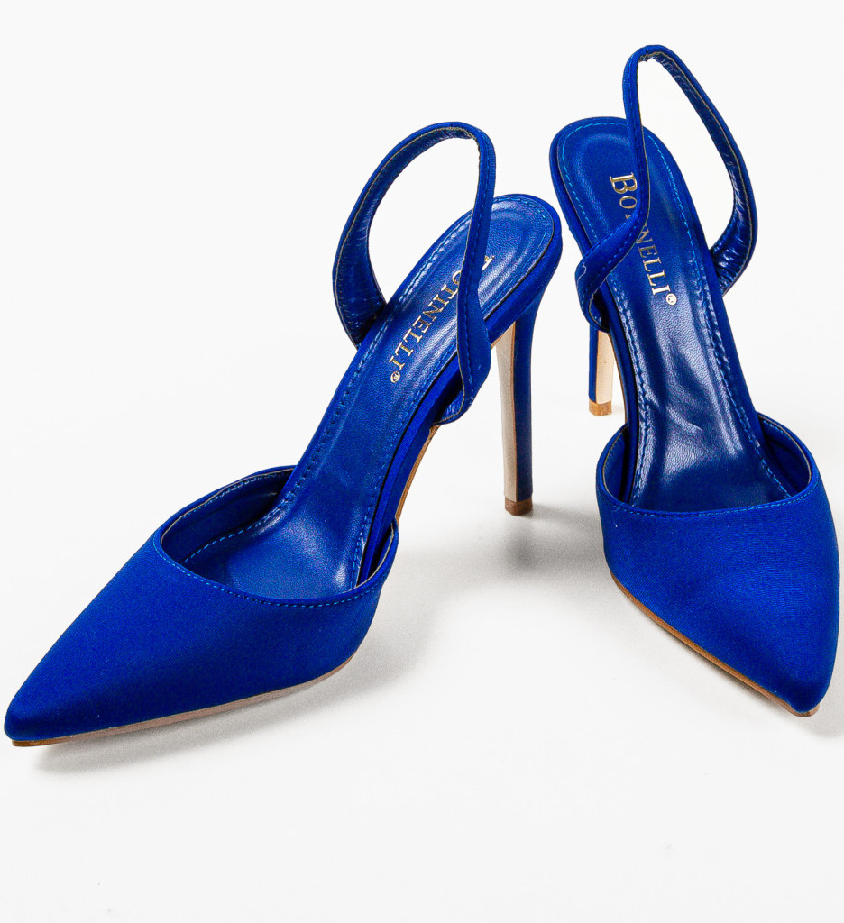 Pantofi cu toc Ruruma Albaștri - Eleganță Asigurată - imagine 5