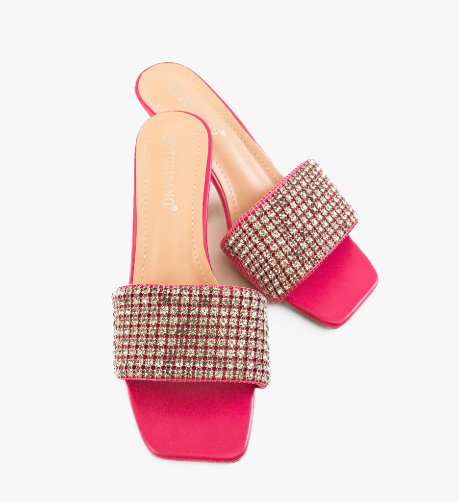 Saboti Amelie Fuchsia | Sandale cu Toc Elegante - imagine 8