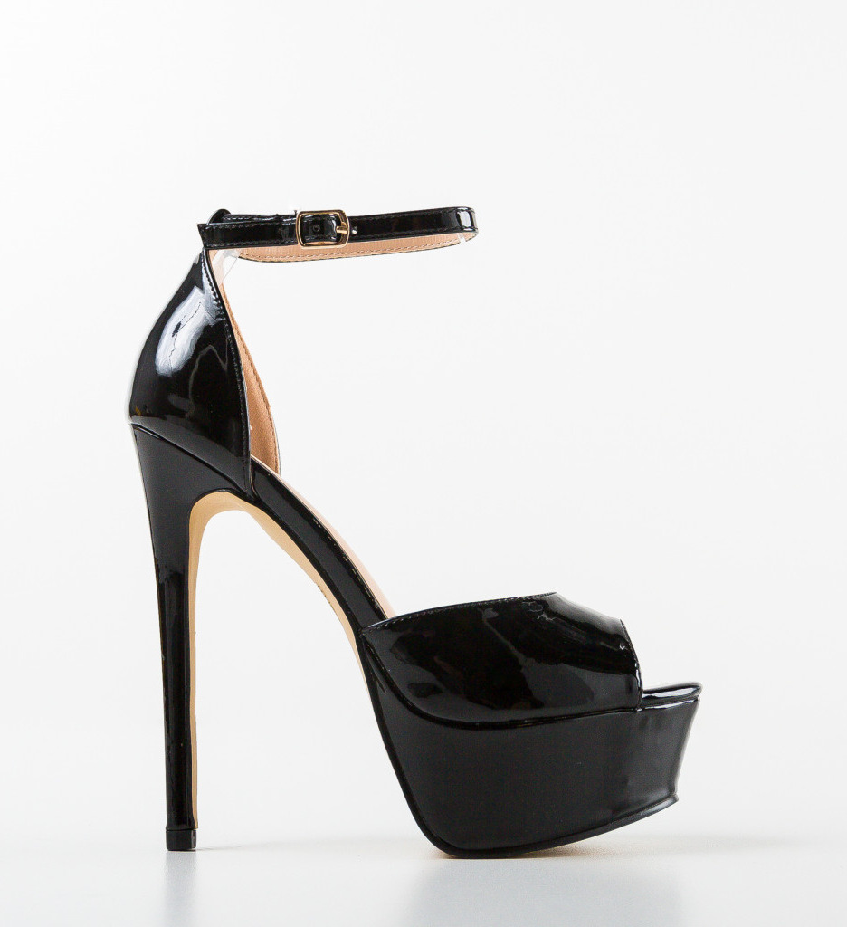 Sandale Dama Jeany Negre | Eleganță și Stil - imagine 6